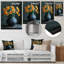 Monochromes jaunes et oranges en pot gris I - jonquilles-248274074-248274077