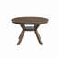 Table de salle à manger 47,24 "en bois d'hévéa rond pour 4-6-641653109