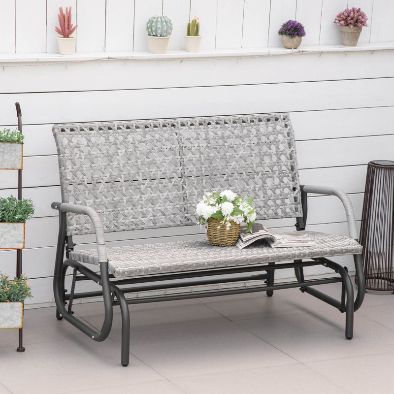 Balancelle de patio 2 places, causeuse de jardin