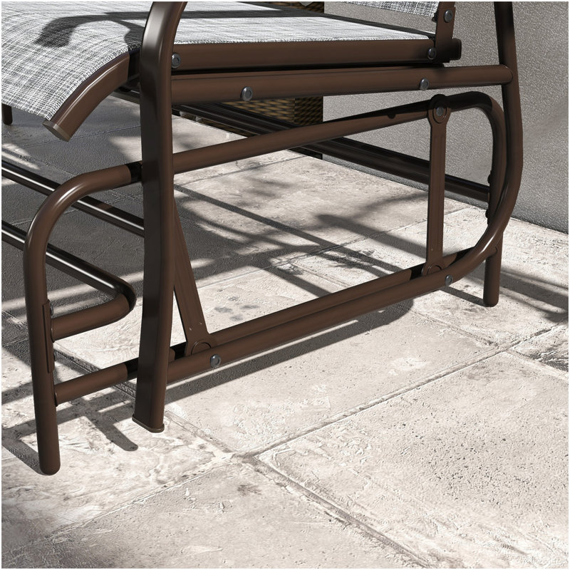 Banc oscillant d'extérieur pour 2 personnes Outsunny