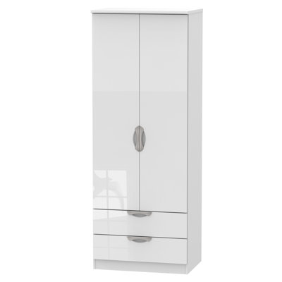 Ratley 2 Door Manufactured Wood Wardrobe