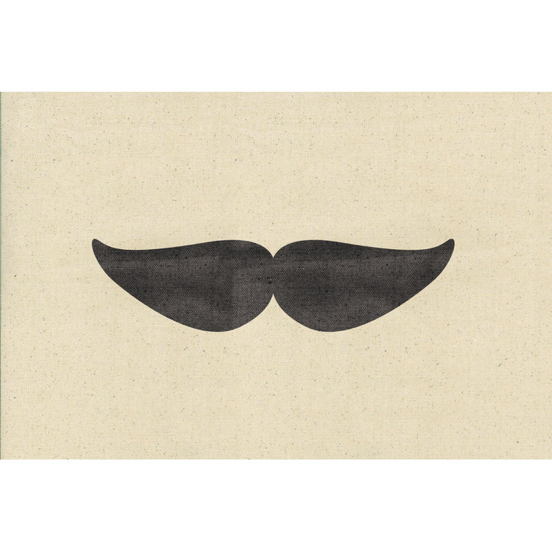 Stache - Wrapped Canvas Print, 30cm H x 46cm W x 3.8cm D