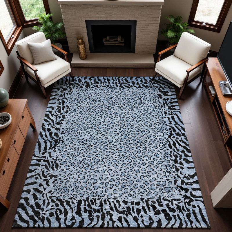 Tapis en peau d'animal de qualité supérieure lavable à la machine Alvey AMF1230, Rectangle 10 pi x 14 pi