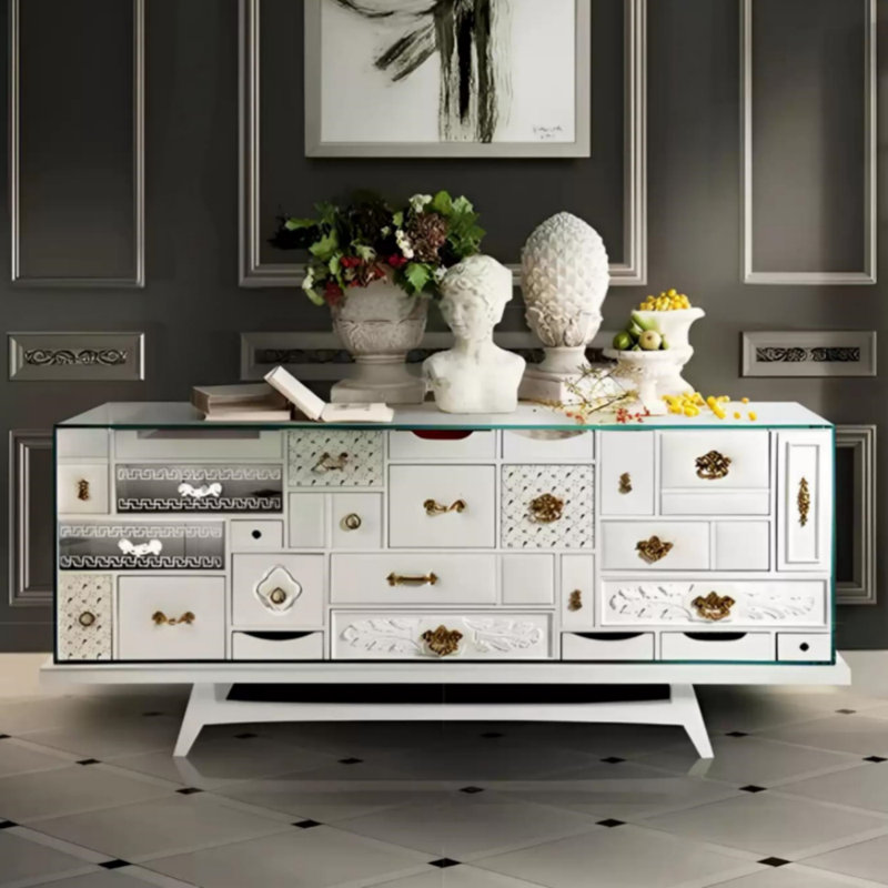 Buffet haut de gamme, Blanc