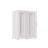 36 Inch White Shaker Double Door Wall Cabinet Solid Wood With 3 Adjustable Shelves Ready To Assemble For Kitchen,Bathroom,Laundry And Garage Storage(36"W×12"D×42"H)