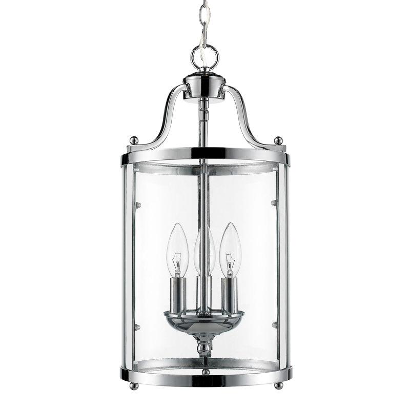 Aarav 3 - Light Lantern Pendant, Chrome
