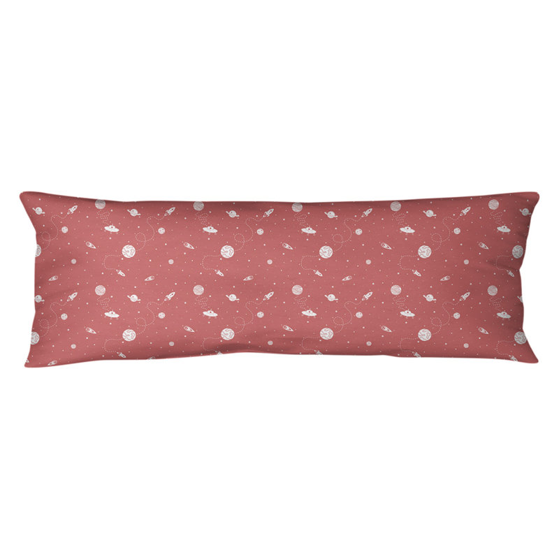 Katelyn Elizabeth Geometric Reversible Throw Pillow, Red, Poly Fill, Plush Fleece