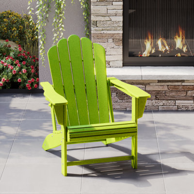 Lucus Poly HDPE Adirondack Chair with Cupholder