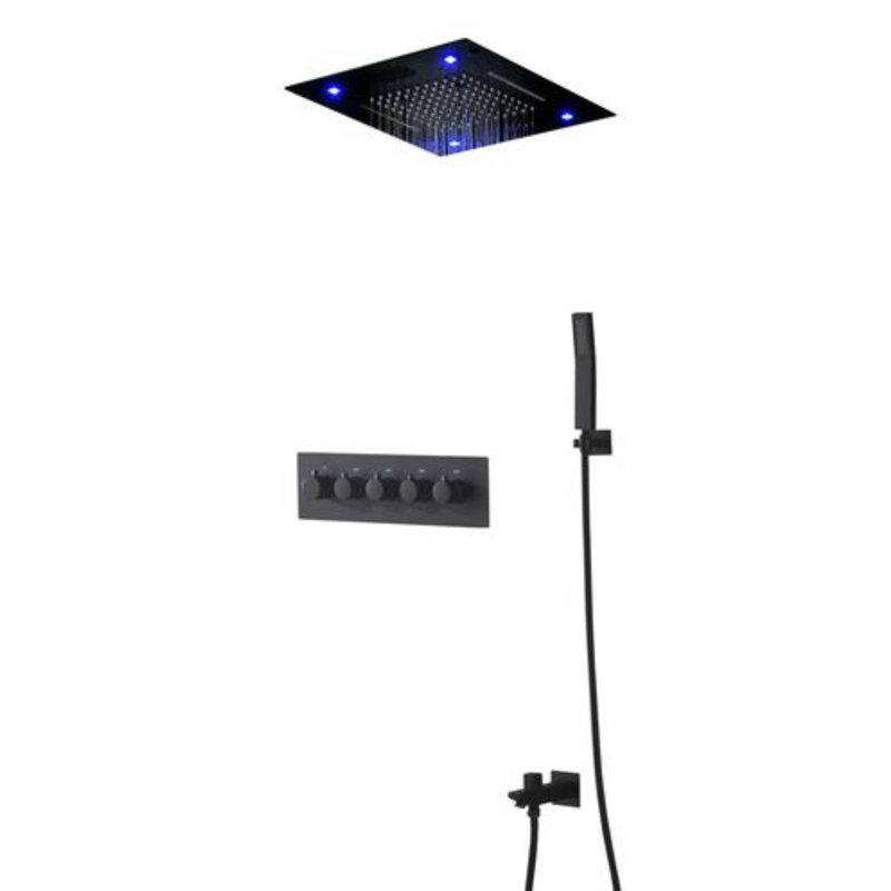 Système de douche complet avec soupape à pression équilibrée bluetooth (température et volume)