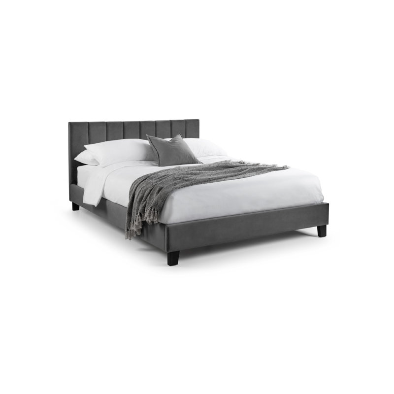 Upholstered Bed, Grey
