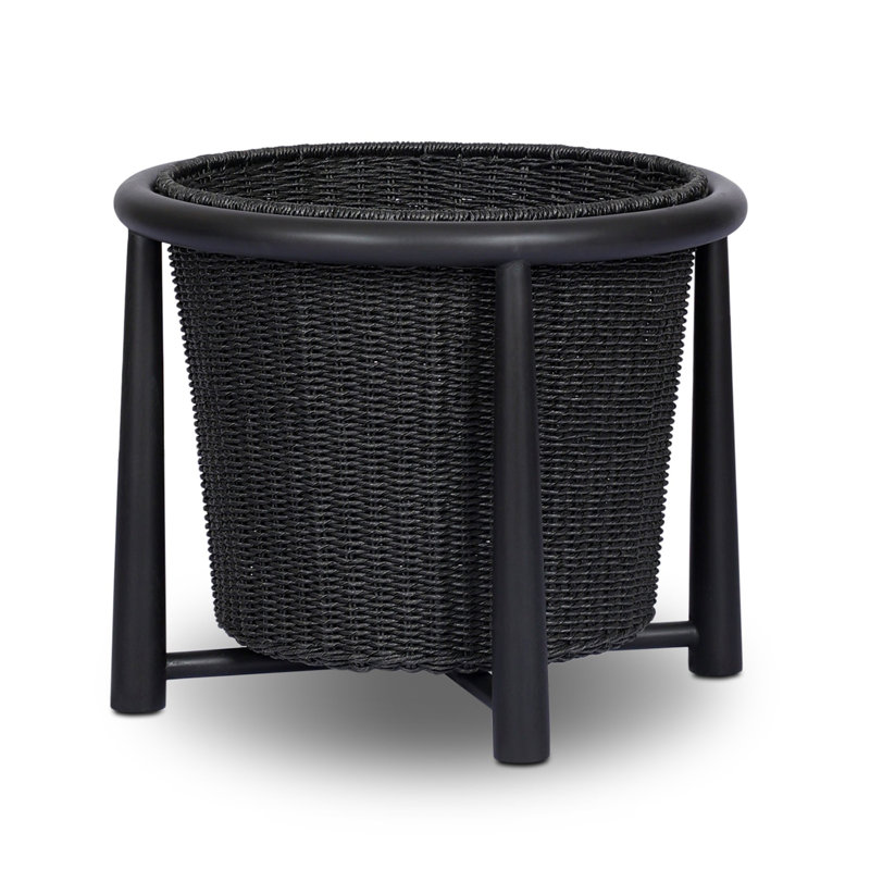 Kernan Basket-Single Twisted Black Hyacinth, Single Twisted Black Hyacinth