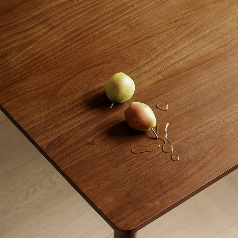 Pieds de table de salle à manger rétro avec finition lisse et chaude, H 29,52 po x L 62,99 po x l 35,43 po