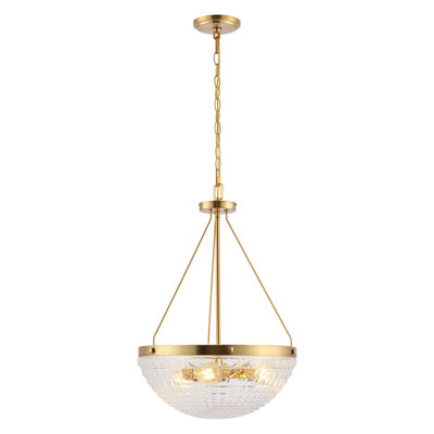 Neroli 3 Light Glass Iron Dimmable Pendant