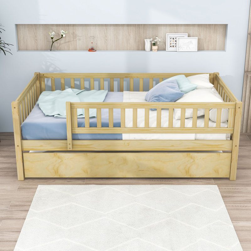 Lit de jour avec couchette Idonna, Naturel, Simple