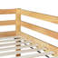 Lit simple au-dessus d'un lit mezzanine - Solution de chambre à coucher pour petits espaces avec lattes renforcées et polyvalente-587354236