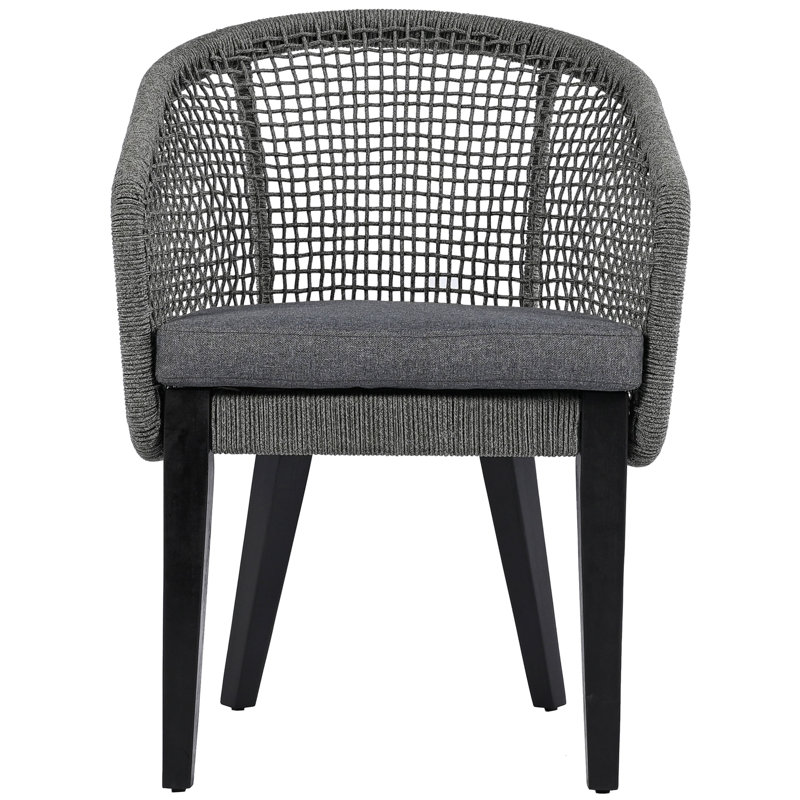 Saxon Outdoor Dining Armchair, Gray