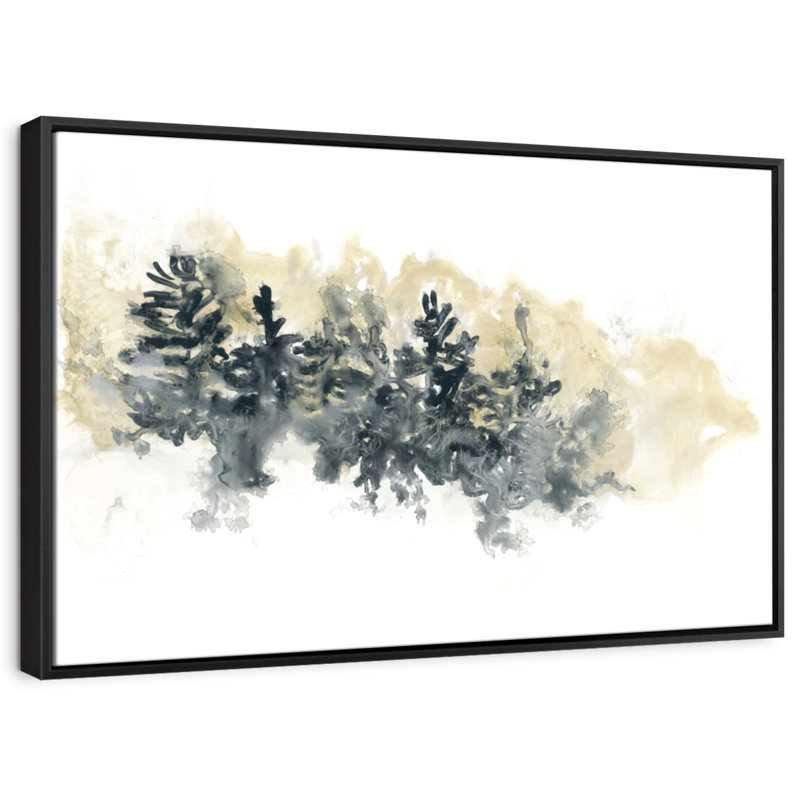 Abstract " Misty Hillside I ", 25" H x 17" W