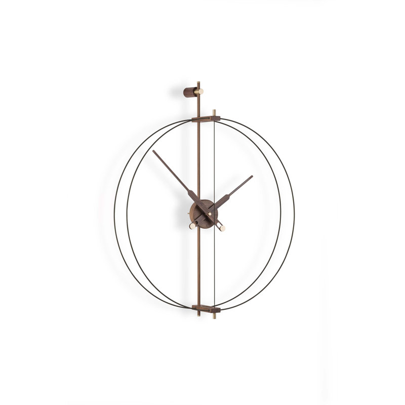 Très grande horloge murale 26 po, Noir