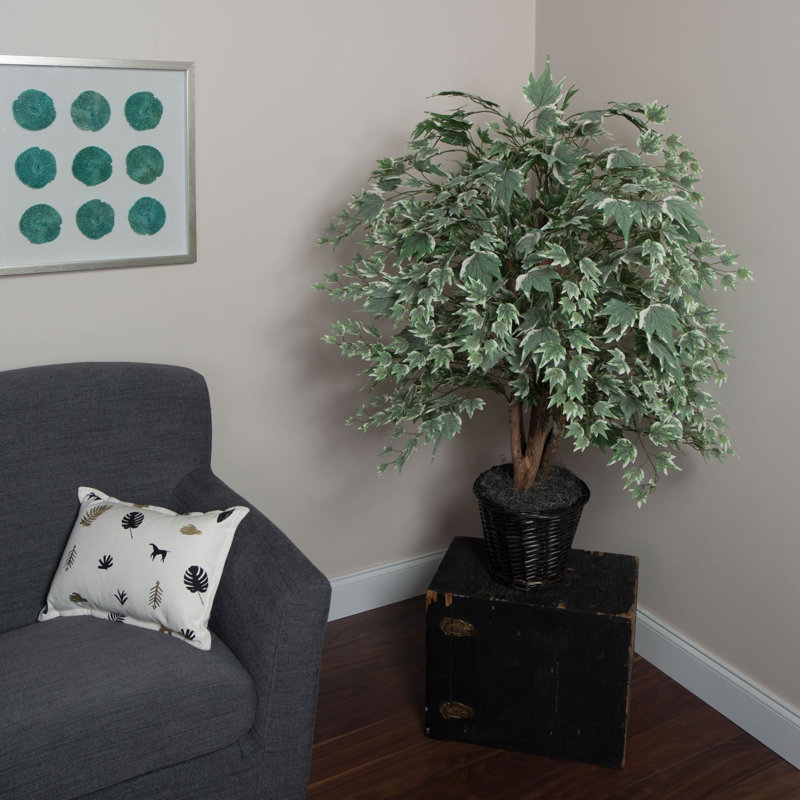 48'' Faux Tree in Wicker/Rattan Basket