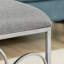 Tabouret de coiffeuse en acier