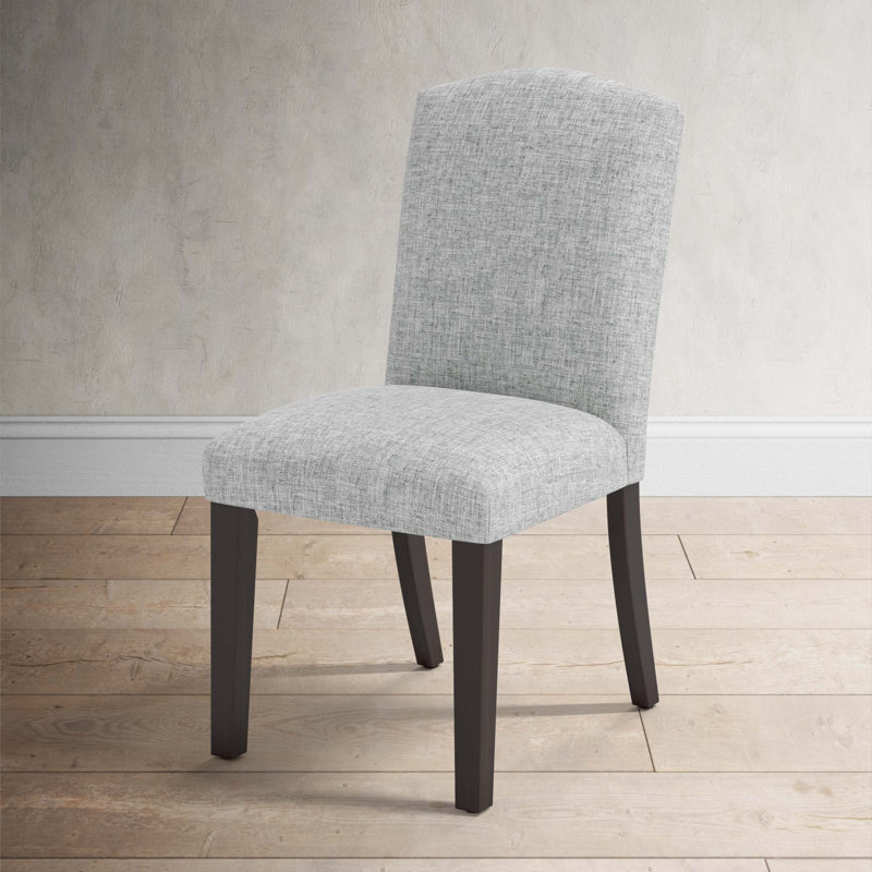 Chaise rembourrée Estrela, Lin texturé pierre ponce Zuma, Espresso