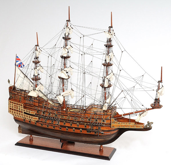Sovereign of the Seas Mahogany and Cedar Wooden Model Ship