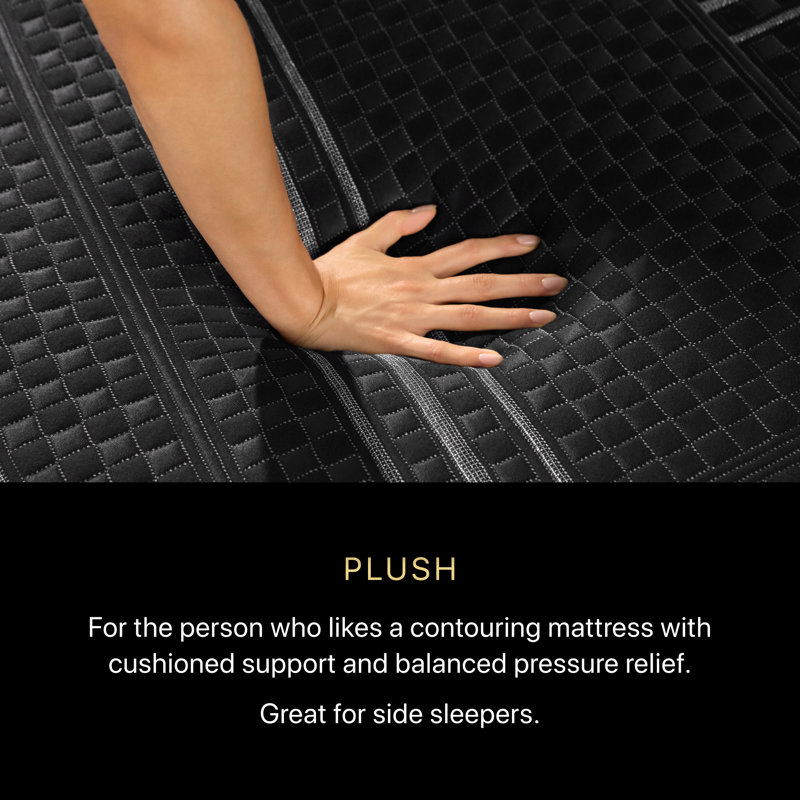 Black Series One Plush 12.5" Hybrid Mattress, Full / Double