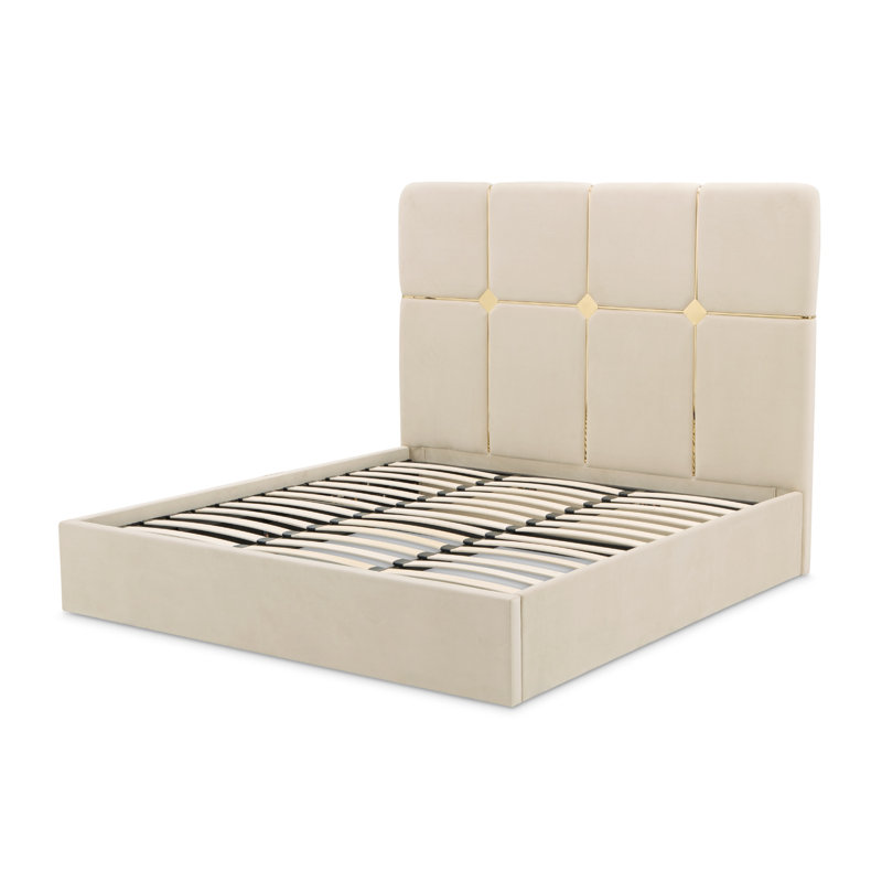 Zennia Velvet Bed, Queen