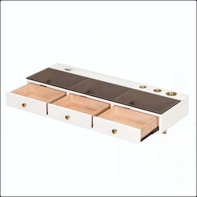 47" Wall-Mounted Floating Vanity Desk with Drawer