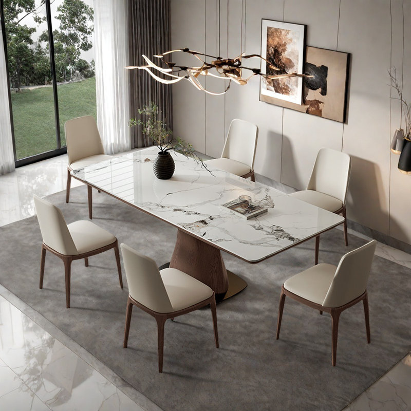 Ensemble de table de salle à manger Minimalist, H 29,52 po x L 70,86 po x l 35,43 po