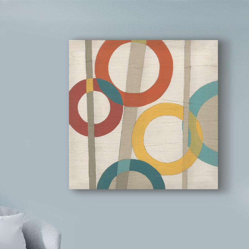 « circulaire logic i », reproduction d’impression sur toile tendue, H 14 po x l 14 po x P 2 po
