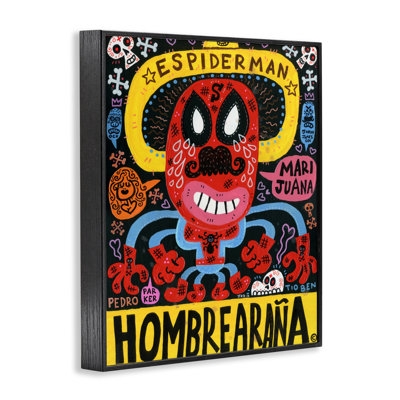Iconic Superhero Character Collage Framed Giclee, design by Jorge R. Gutierrez