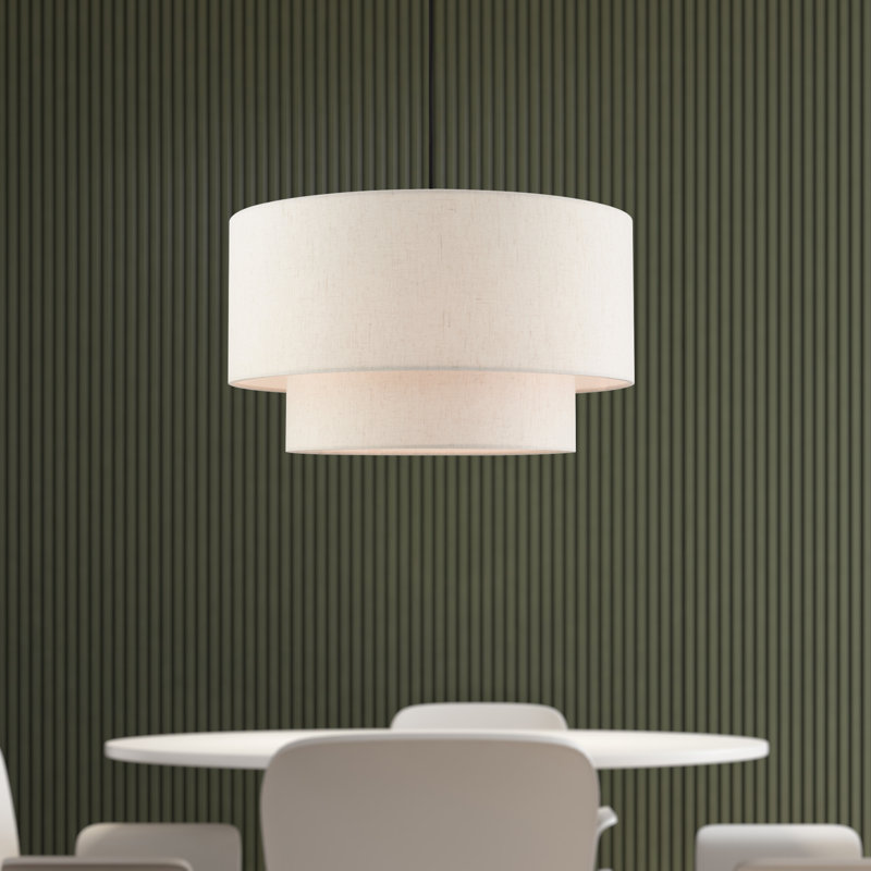 Cruce 3-Light Drum Chandelier, English Bronze