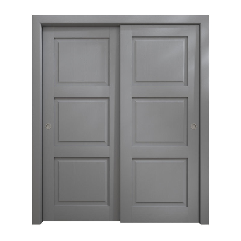 Portes coulissantes pour garde-robe coulissantes | Ego 5010 | Ensemble de quincaillerie Rails | Portes de garde-robe de chambre en bois massif