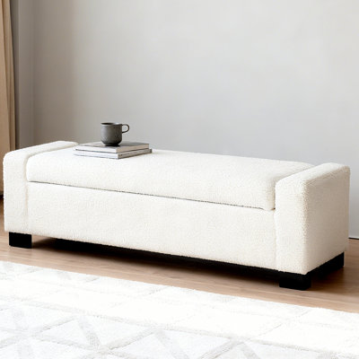 Banc repose-pieds, repose-pieds rectangulaire avec rangement caché