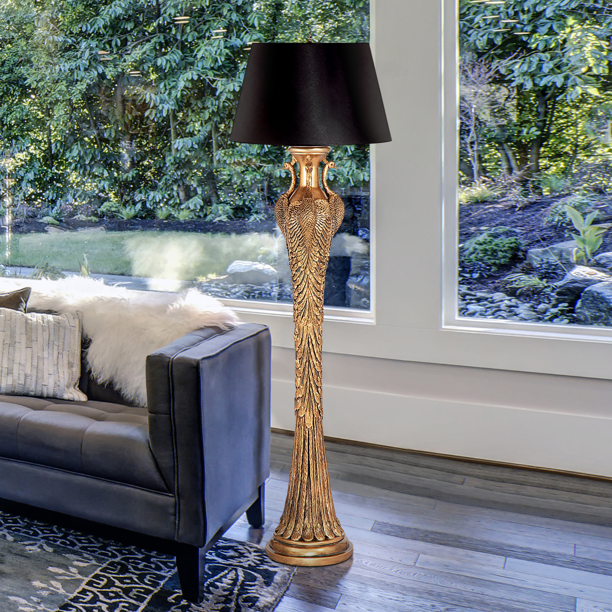 Next peacock on sale floor lamp