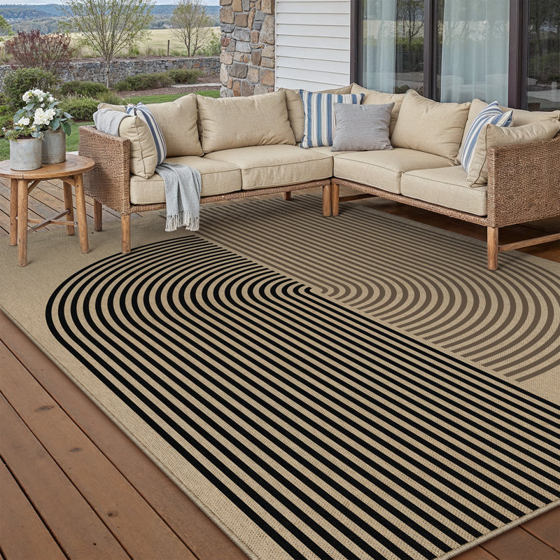 Tapis en lin Linea, Rectangle 6' x 8'
