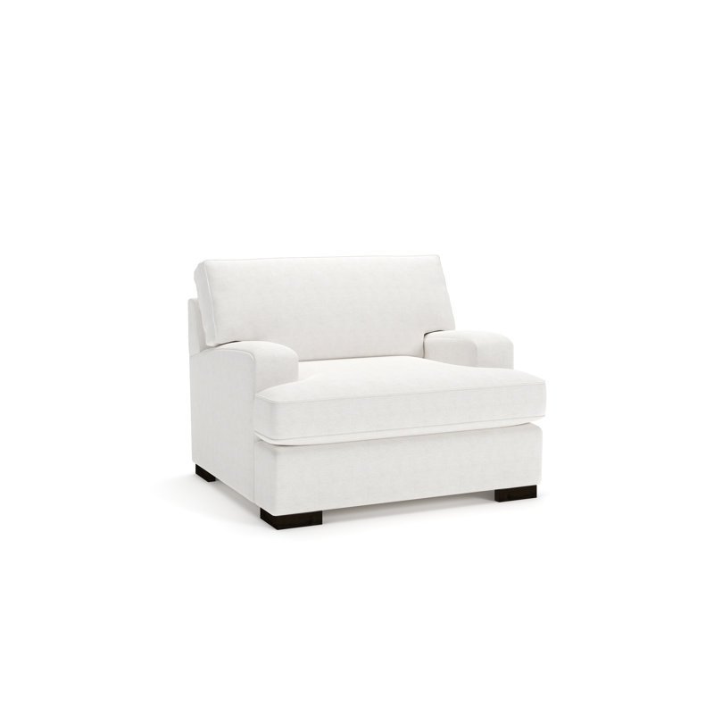 Brooklyn Cotton Accent Chair, Nomad Snow Crypton Chenille