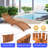Rashara 74.8" Long Reclining Chaise Lounge Set with Cushions and Table-66112095