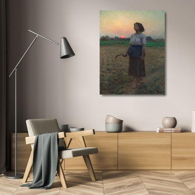 "The Song of the Lark" by  Jules Breton - Gallery Wrap Canvas Wall Art