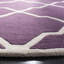 Tapis mauve / ivoire en laine Carolene-19273597