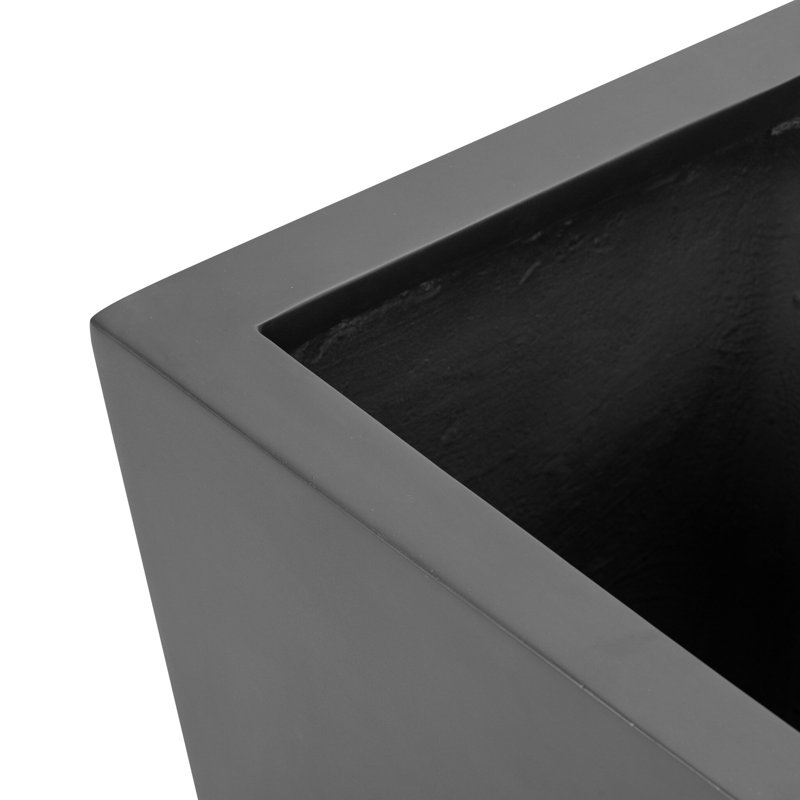 Koto Planter, 18" H x 18" W x 18" D, Black