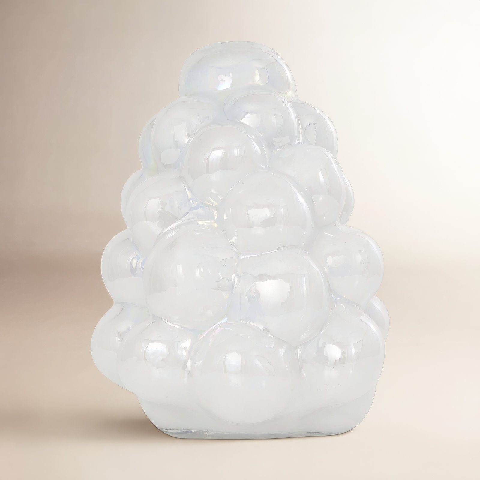 Haxby 12.1'' Handmade Glass Table Vase, White