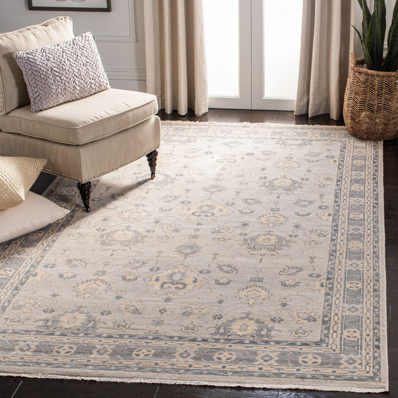 Tapis oriental en laine / coton noué à la main Sergé, Rectangle 8 pi x 10 pi