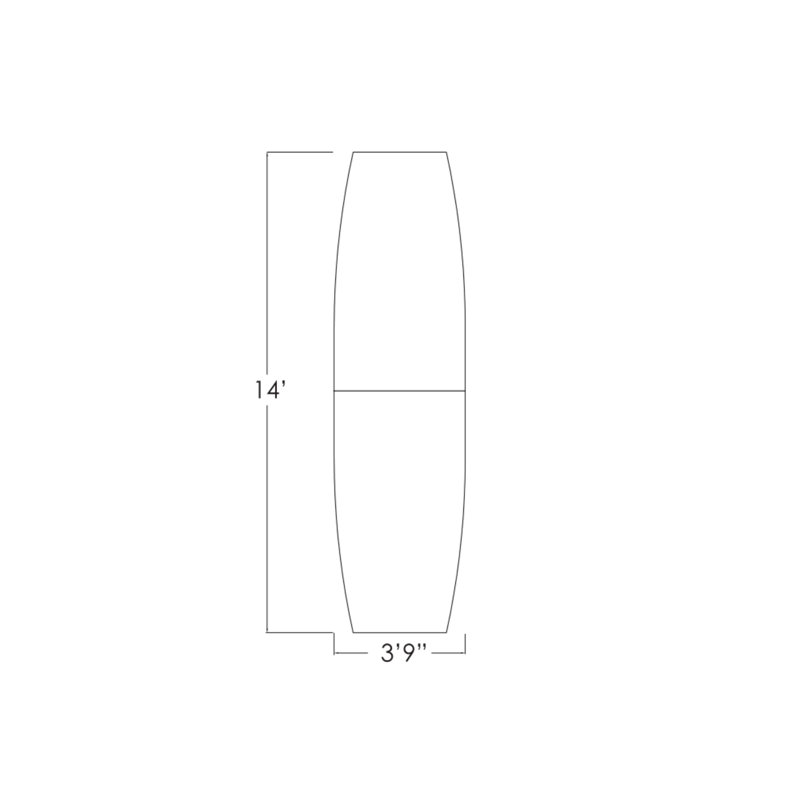 Table de conférence en forme de bateau avec base en T en métal, L 168 po x l 48 po, Cyprès blanc, Noir mat