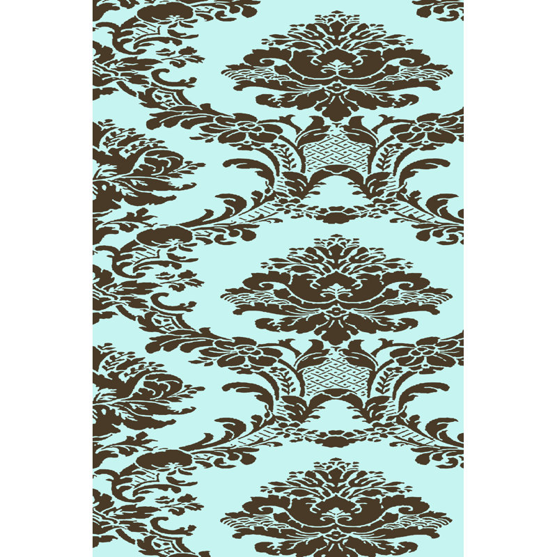 Vivid Damask In Blue II by Vision Studio - Wrapped Canvas Print, 46cm H x 30cm W