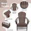 Chaise Adirondack rétractable en plastique avec repose-pieds CALAWAY-918329054