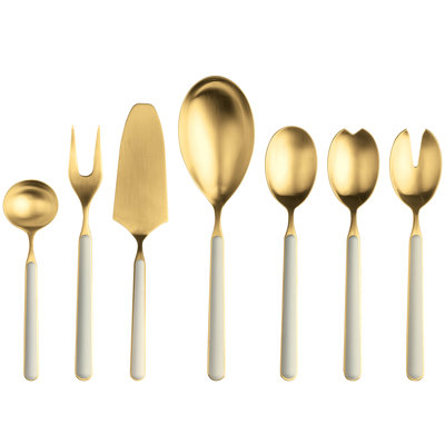 Cuillère de service en acier inoxydable Fantasia Ice Oro