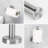 5-Piece Bathroom Hardware Set, SUS 304 Stainless Steel Towel Bar Set With 16-Inch Towel Rod, Toilet Paper Holder And 3 Multi-Functional Hooks-114531916