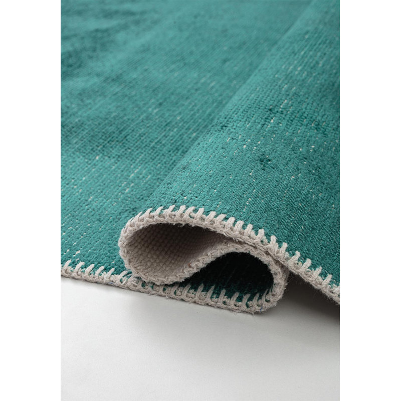 Rapture Area Rug in Green, Rectangle 9' x 12'